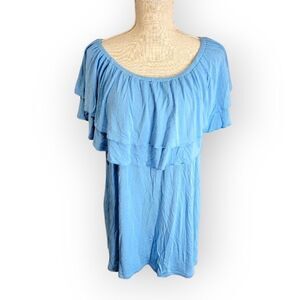 New Context Blue Top Blouse